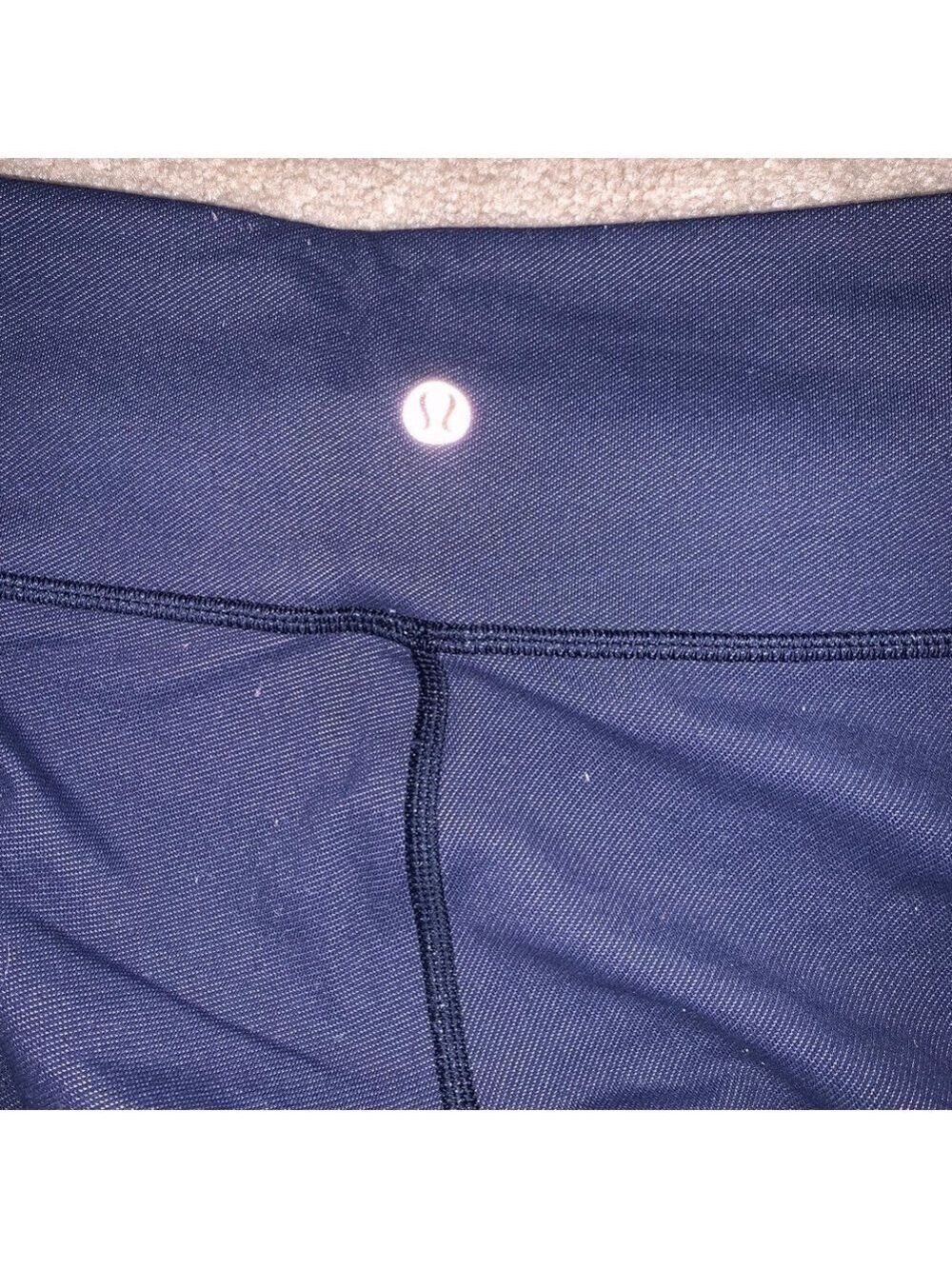 Lululemon Wunder Under Dark Blue Size 8 - Picture 3 of 8